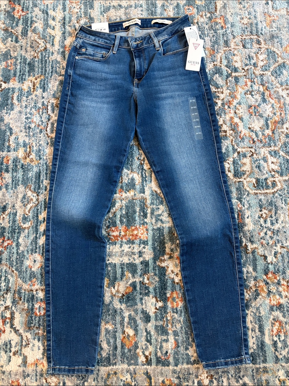 Guess Women's Skinny Jeans in Dark Blue Wash
